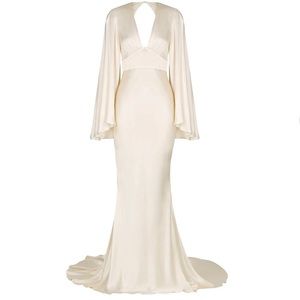 Shona Joy La Lune Backless Maxi dress in Ivory